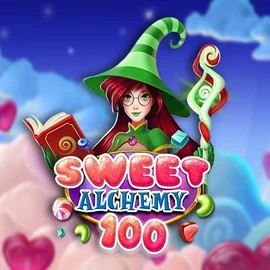 Sweet Alchemy 100 slot logo by Play'n GO at Spinorhino Casino